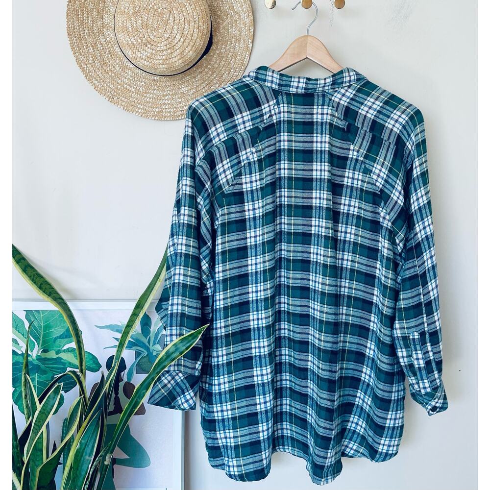 Urban Outfitters Brenden Green Plaid Shirt - Picture 5 of 7